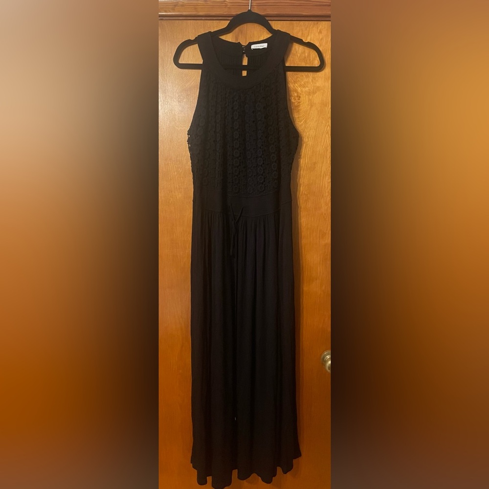 Calvin Klein black maxi dress size 20